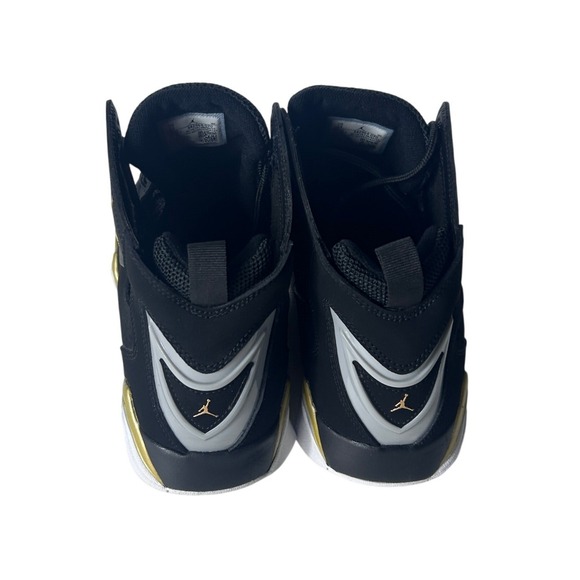 Jordan True Flight Men Size 13 Black Gold Basketball Sneakers Shoes 342964 070 - Picture 4 of 10